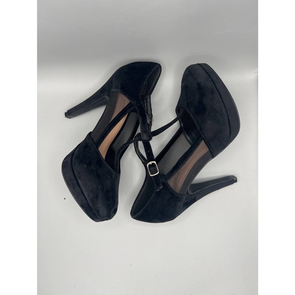 Call It Spring black suede heels sz 6 - Picture 7 of 11